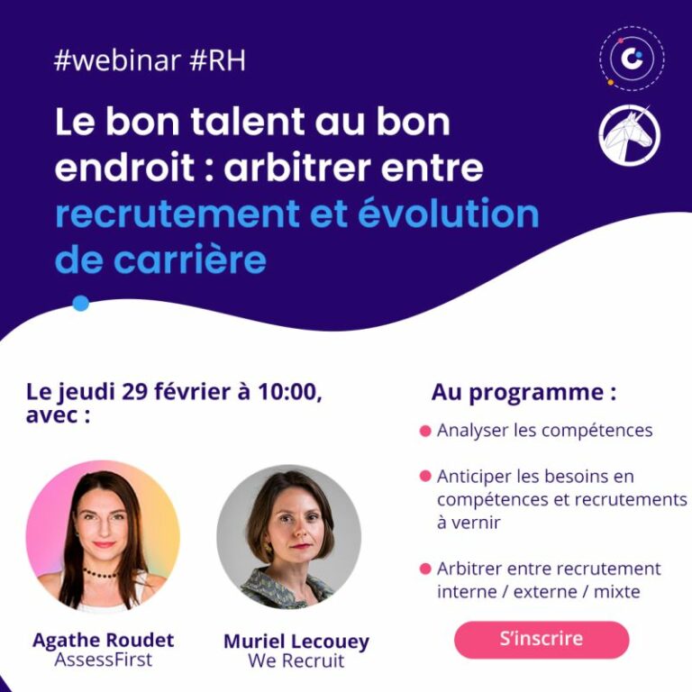 Webinar RH sur l'arbitrage entre recrutement interne et externe