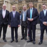 Article thumbnail: (left to right) Reform UK MP, Lee Anderson, Reform UK leader, Nigel Farage, Reform UK MP, Rupert Lowe, Reform UK chairman, Richard Tice, and Reform UK MP, James McMurdock, arrive at the House of Commons in Westminster, central London. Picture date: Tuesday July 9, 2024. PA Photo. See PA story POLITICS Reform. Photo credit should read: Maja Smiejkowska/PA Wire