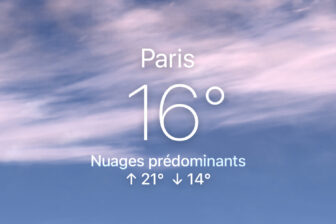 App Météo Apple