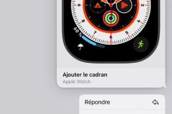 Cadran Apple Watch Partage Messages