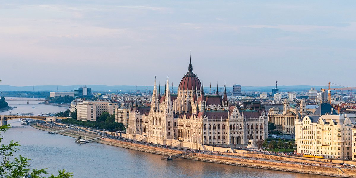 Image of Budapest's skyline in Hungary