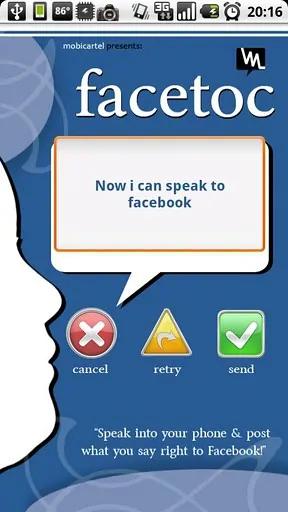 Featured image for Facetoc Android Application: Update your Facebook Status via Speech