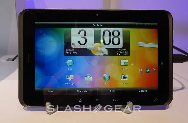 Featured image for Hands On Review Roundup: HTC EVO View 4G Android Tablet, with Videos
