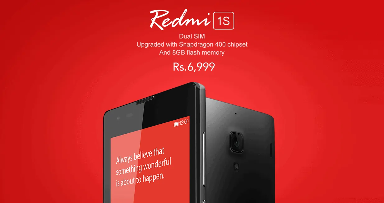 Featured image for Xiaomi teases it's Redmi 1S on Facebook, Ambitious hardware at an Entry-Level Price