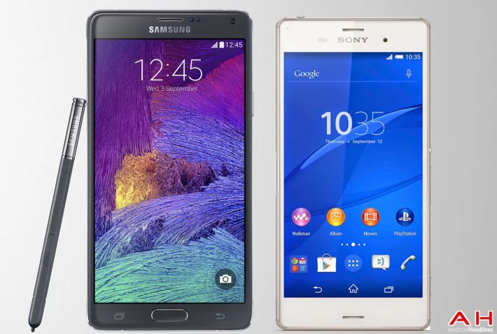 Featured image for Phone Comparisons: Samsung Galaxy Note 4 vs Sony Xperia Z3