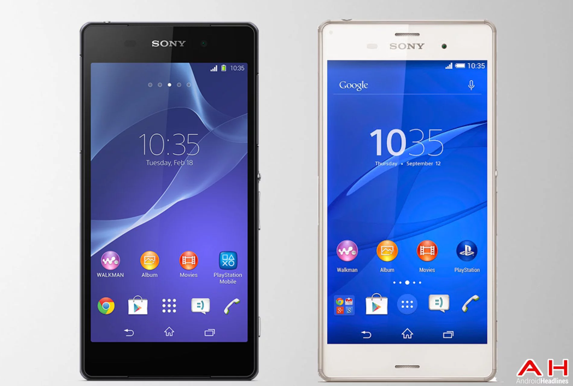 AH Sony Xperia Z2 vs Sony Xperia Z3