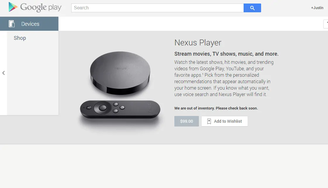 Featured image for The Nexus Player Sells Out On Google Play