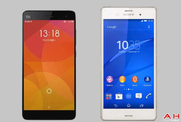 Featured image for Phone Comparisons: Xiaomi Mi4 vs Sony Xperia Z3