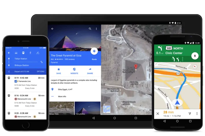 Featured image for Download: Google Maps Updated to V9, Material Design With Uber and OpenTable Integration