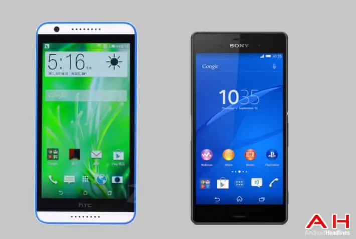 Featured image for Phone Comparisons: HTC Desire 820 vs Sony Xperia Z3