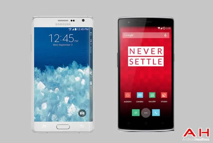 Featured image for Phone Comparisons: Samsung Galaxy Note Edge vs OnePlus One