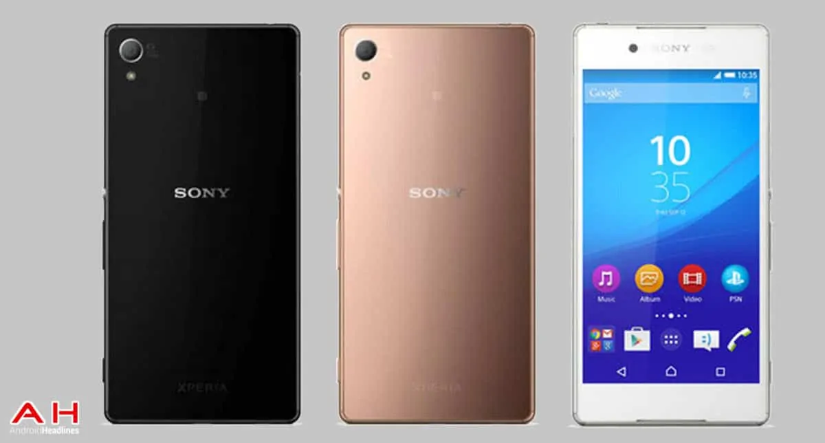 Sony Xperia Z4 three phones cam 2 AH