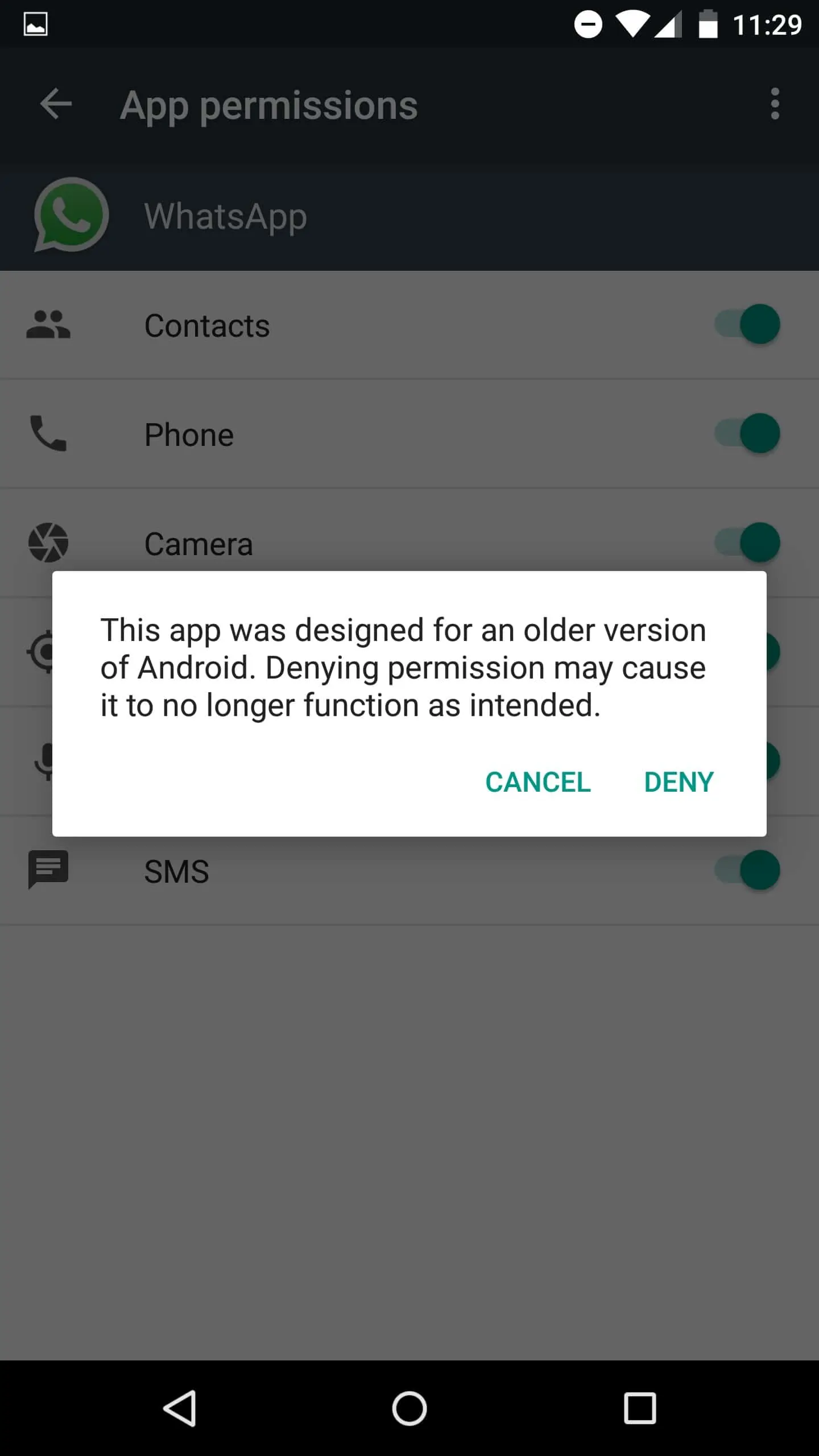 AH Android M OlderPermissions