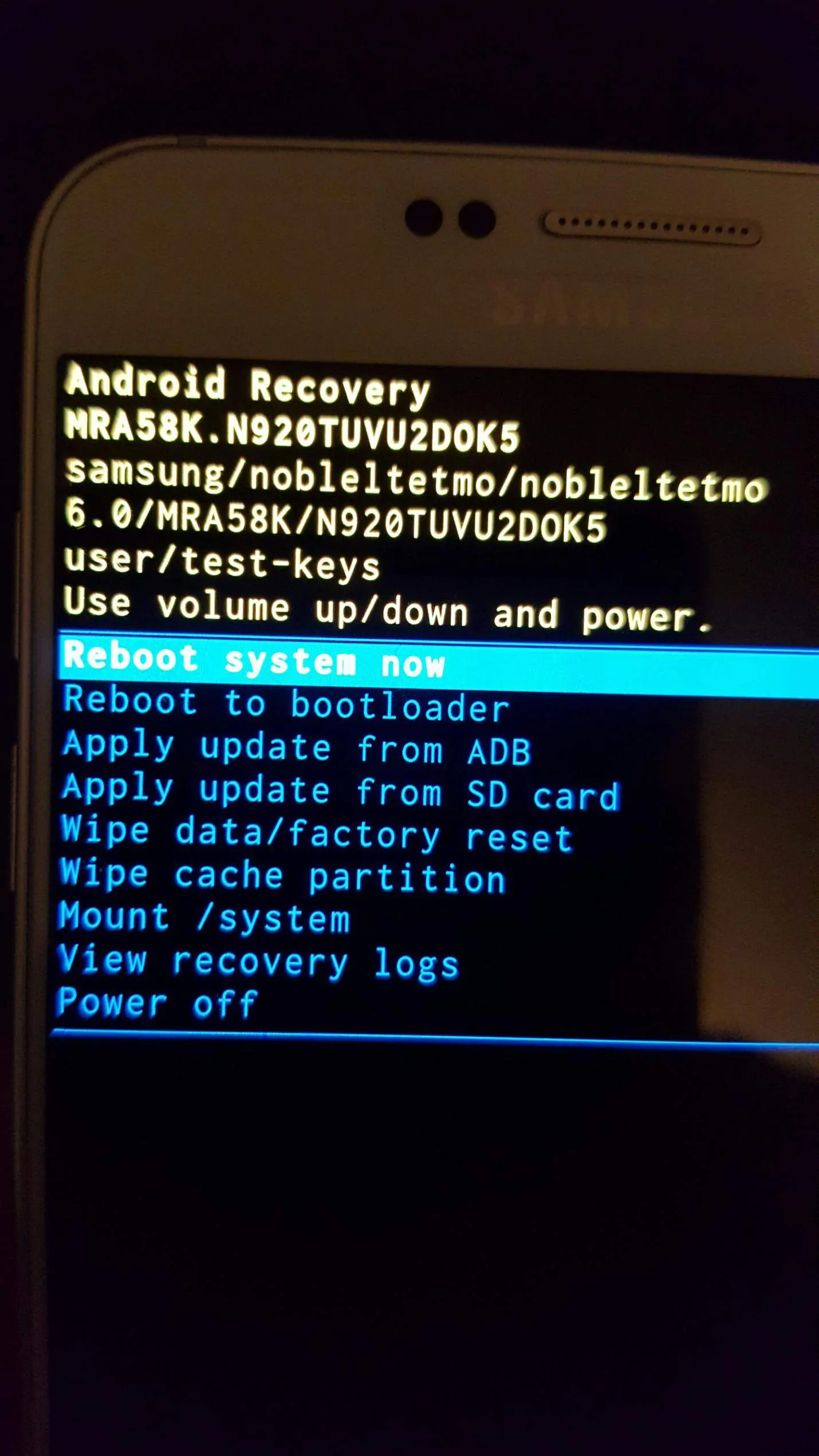 Galaxy Note 5 Marshmallow system dump 13