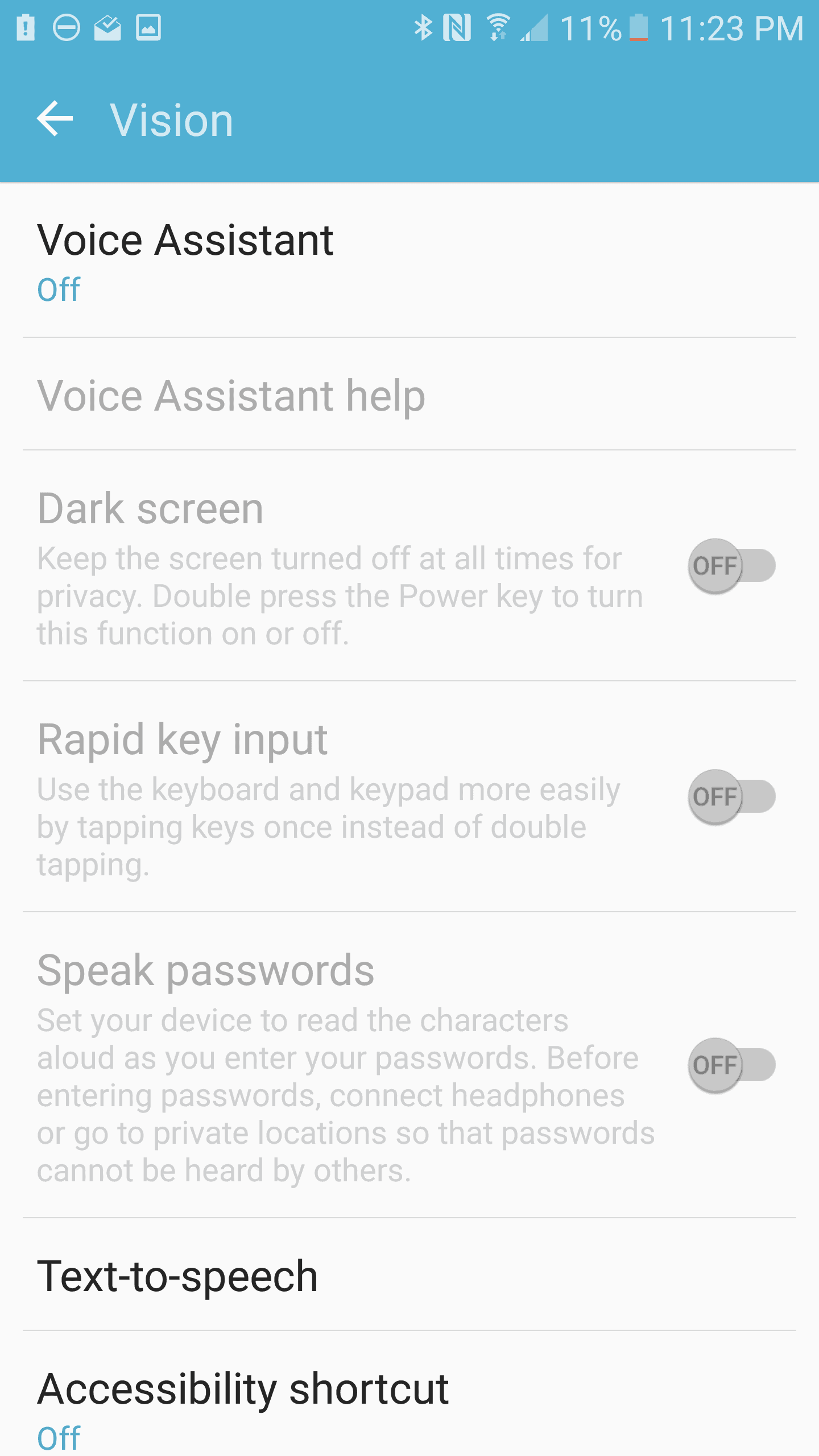 Samsung Galaxy S7 Edge AH NS Screenshot accessibility 4