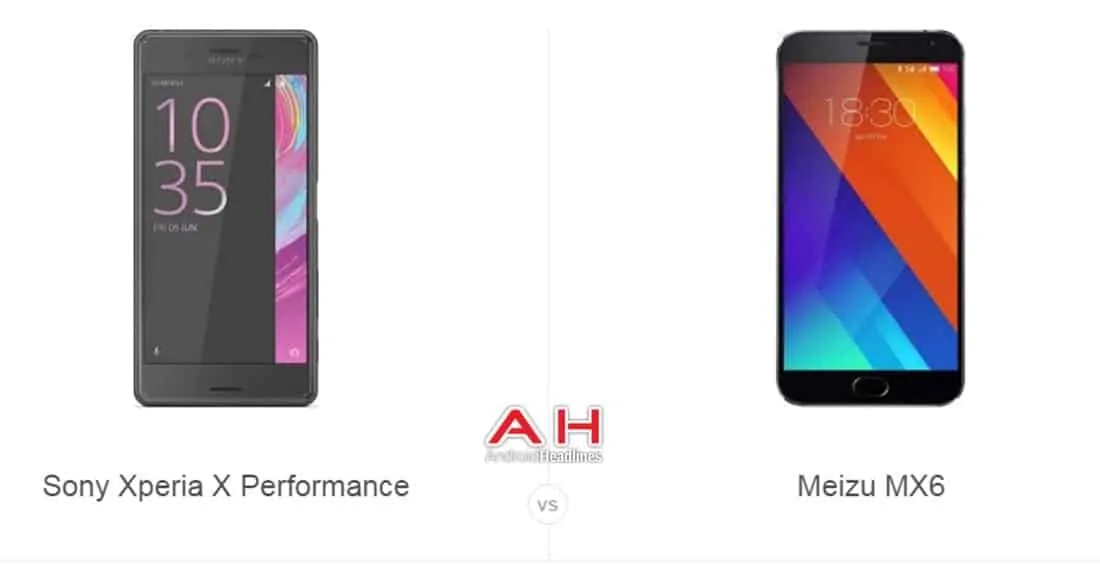 Featured image for Phone Comparisons: Sony Xperia X Performance vs Meizu MX6