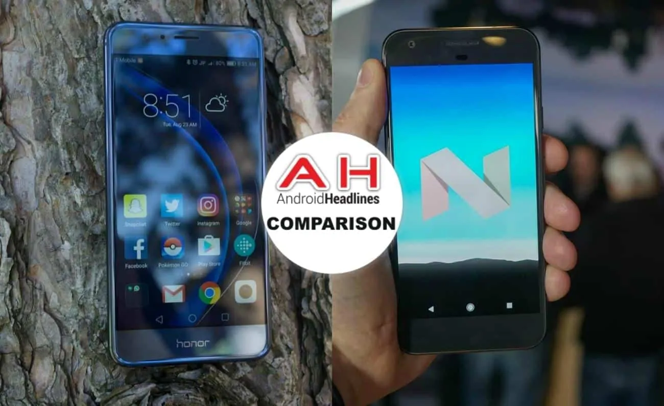 Featured image for Phone Comparisons: Honor 8 vs Google Pixel