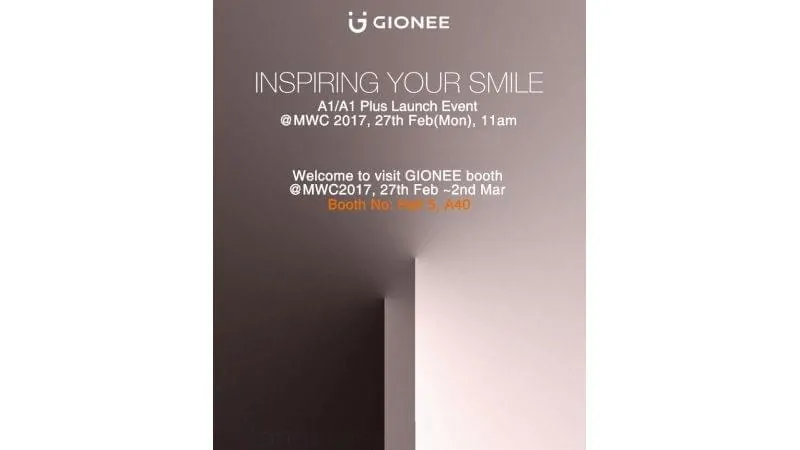 Featured image for Gionee A1, A1 Plus Expected To Be Unveiled At MWC 2017