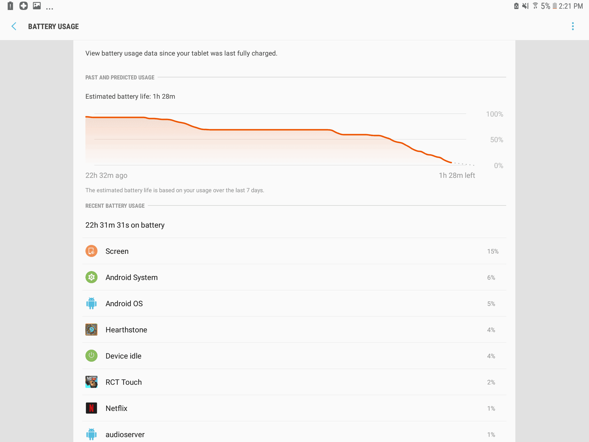 Samsung Galaxy Tab S3 AH NS screenshots battery 4