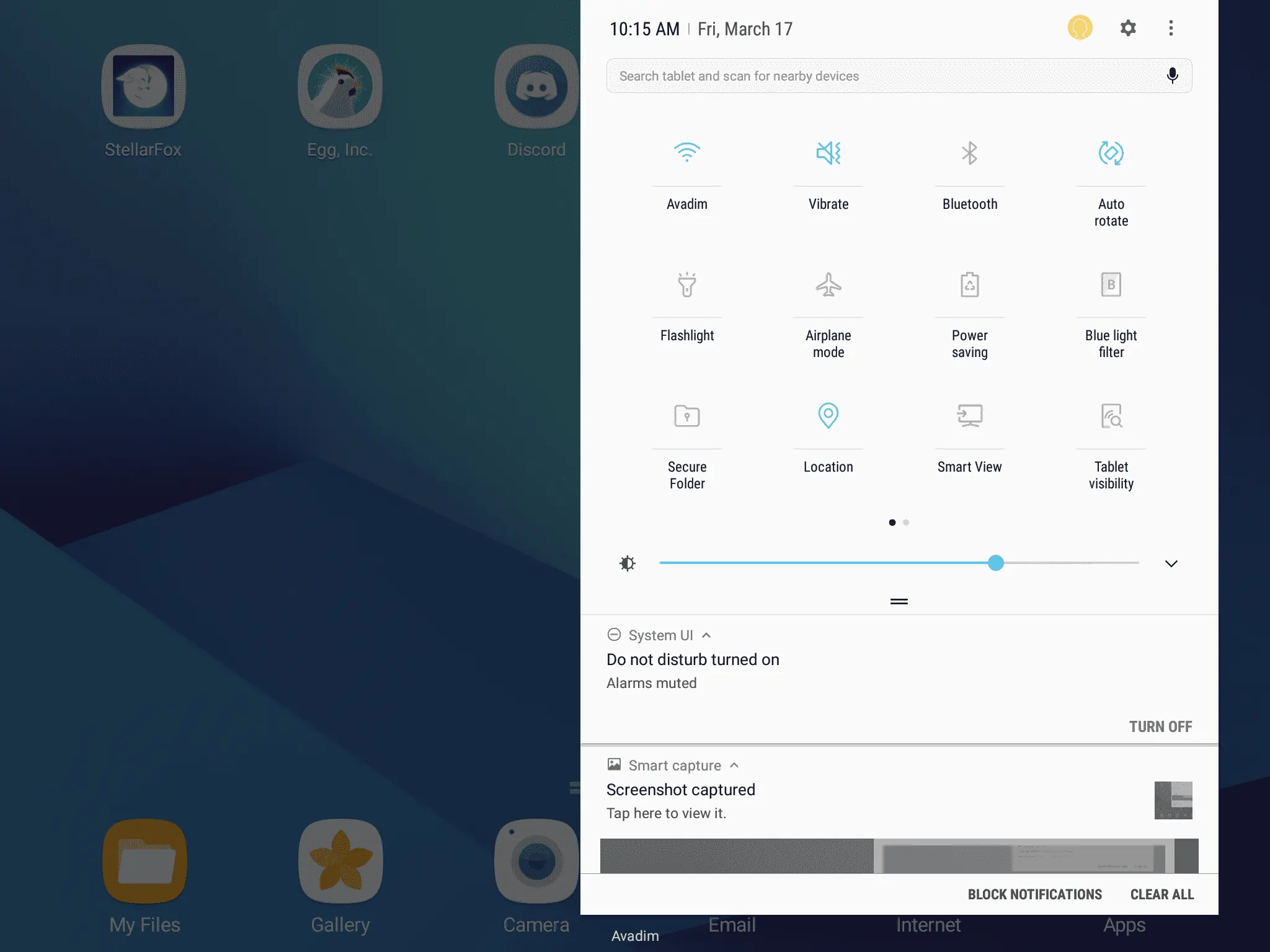 Samsung Galaxy Tab S3 AH NS screenshots notifications 2