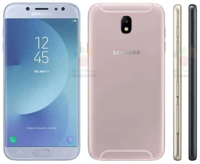 Featured image for [UPDATED] Samsung Galaxy J7 (2017) Surfaces In Several Color Variants