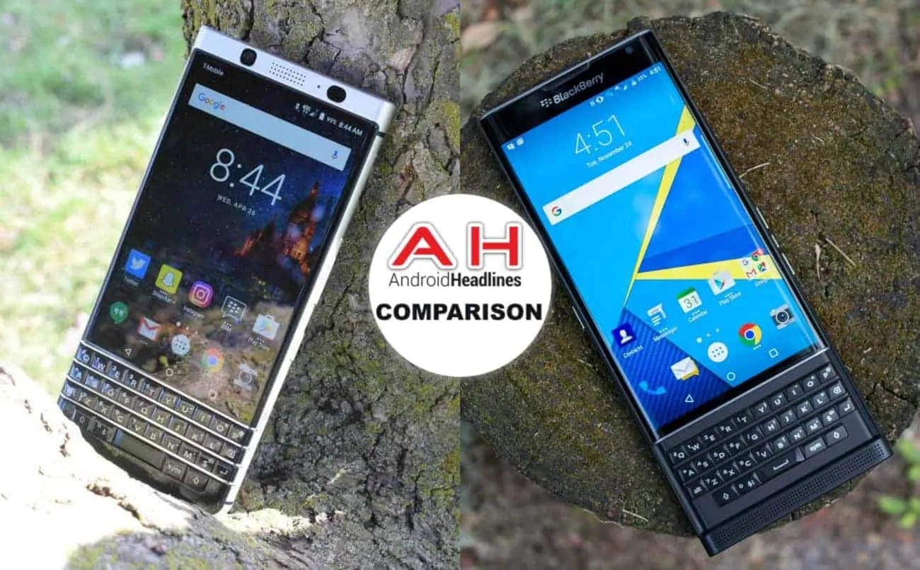 Featured image for Phone Comparisons: BlackBerry KEYone Vs. BlackBerry PRIV