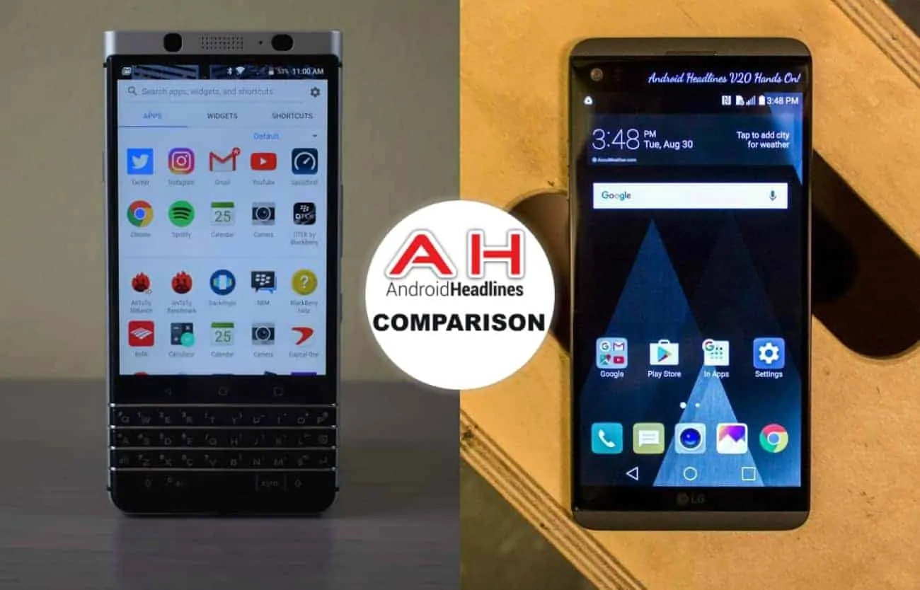 Featured image for Phone Comparisons: BlackBerry KEYone Vs. LG V20