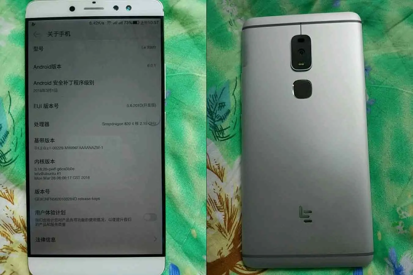 Featured image for LeEco Le X920 Leaks In New Images With Android Marshmallow