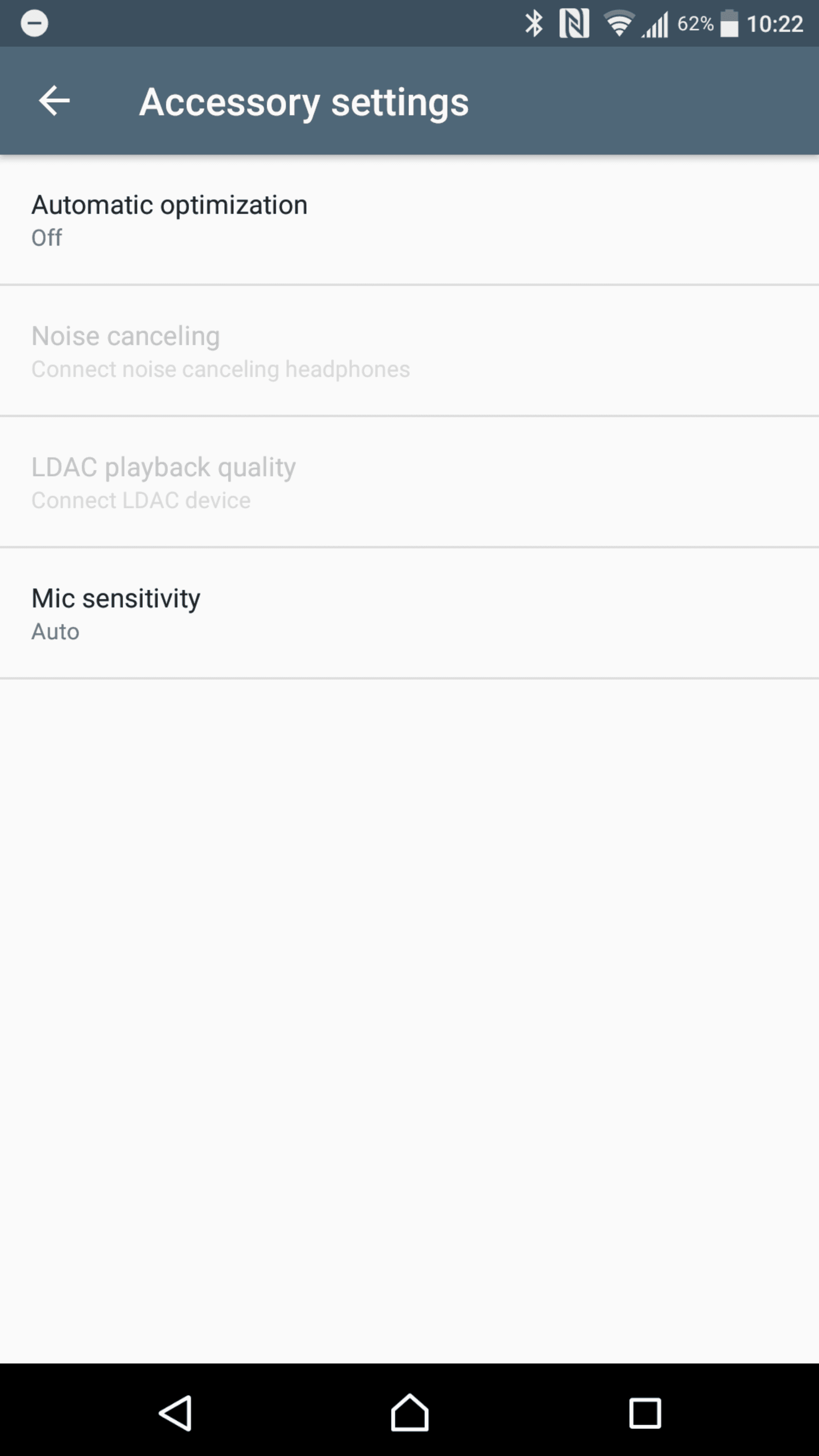 Sony Xperia XZ Premium AH NS Screenshots audio accessories 1