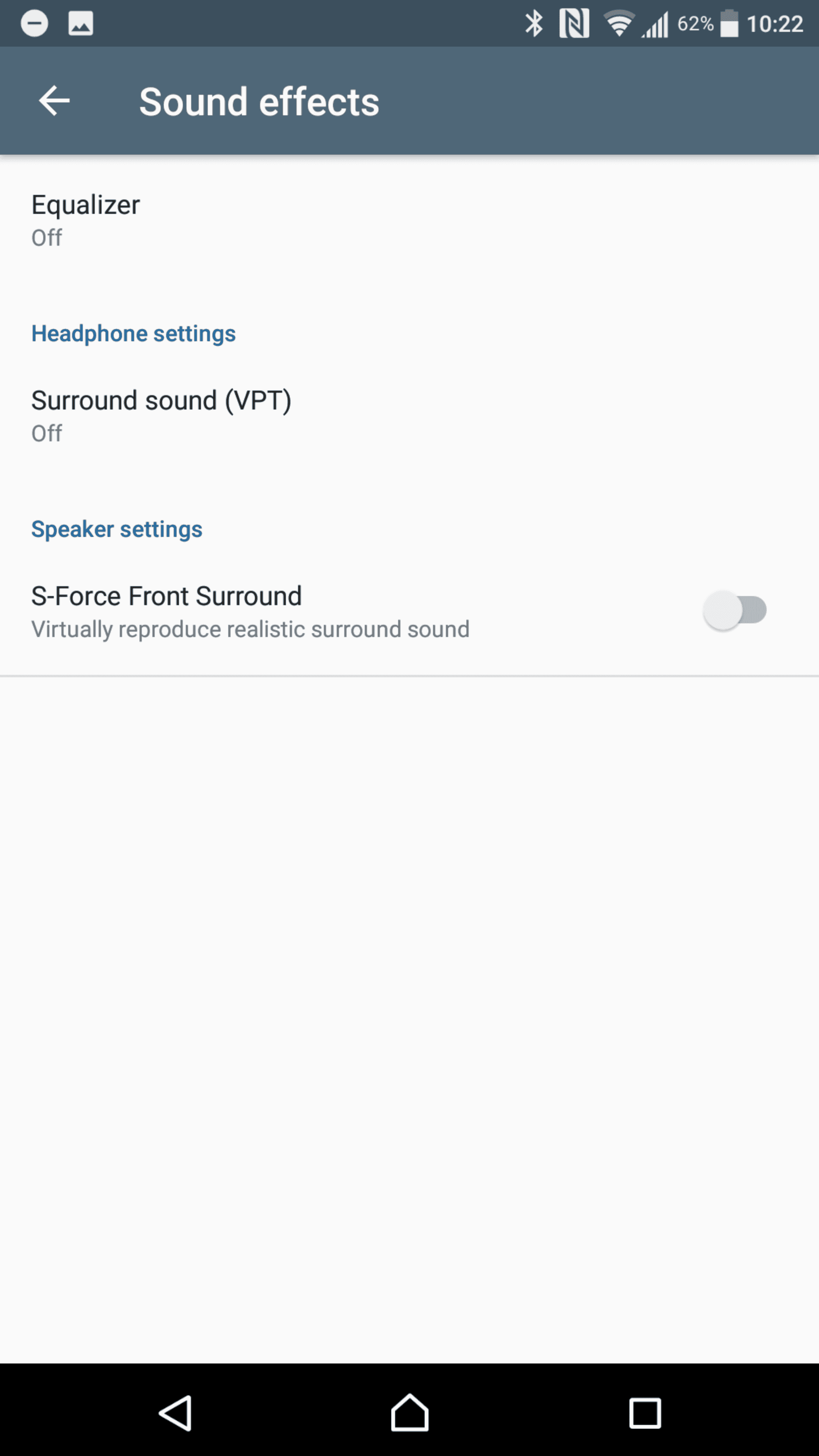 Sony Xperia XZ Premium AH NS Screenshots audio sound effects 2