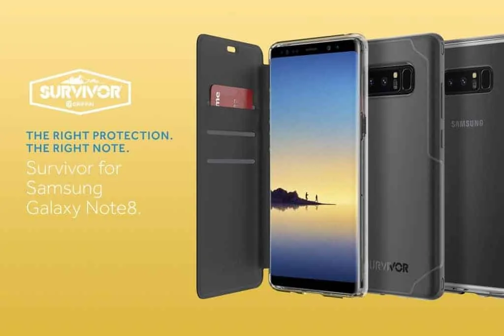 Featured image for Griffin Announces 4 Samsung Galaxy Note 8 Protective Cases