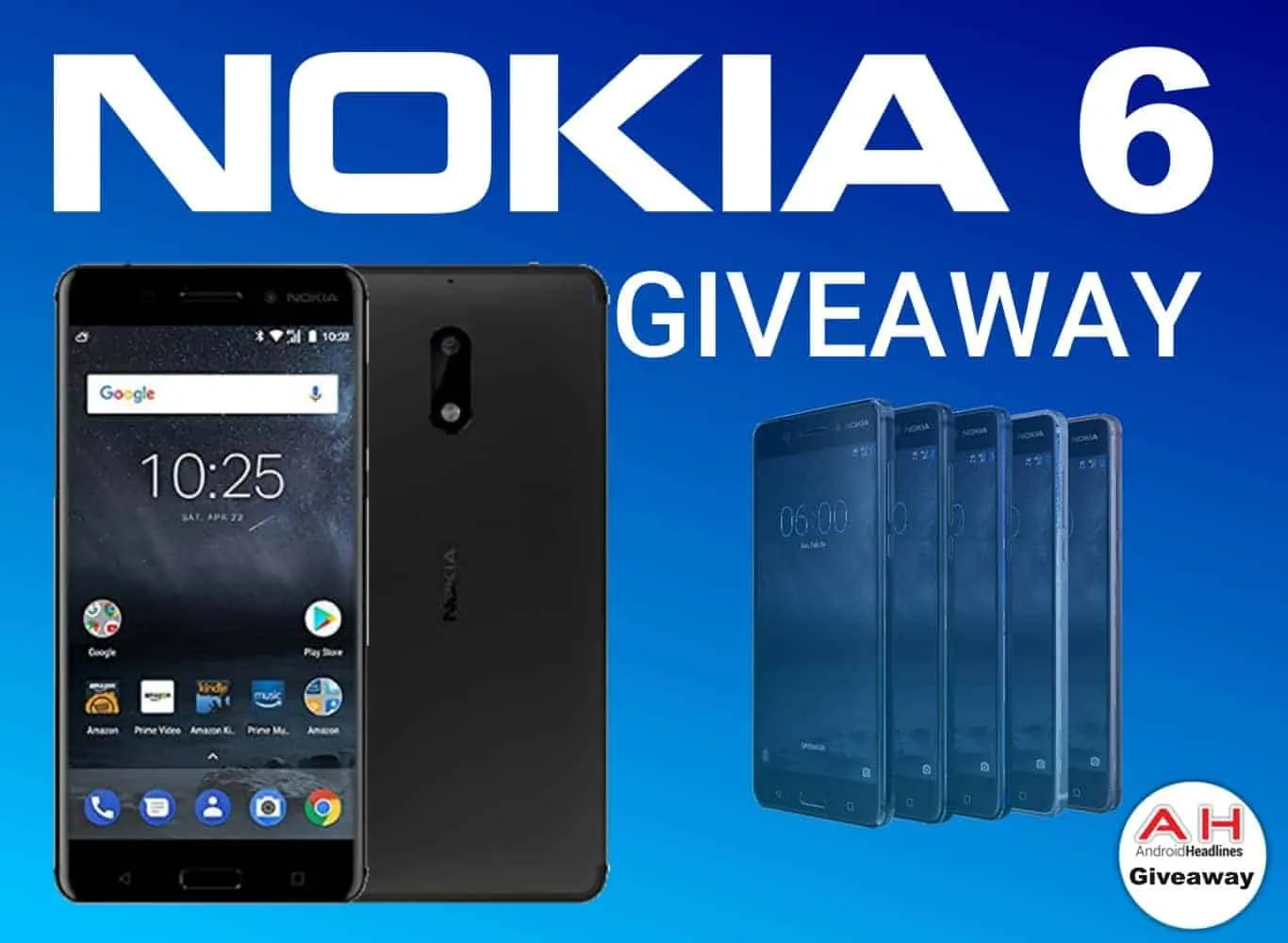 Featured image for Updated W/Winner: Win A Nokia 6 With AndroidHeadlines – International Giveaway