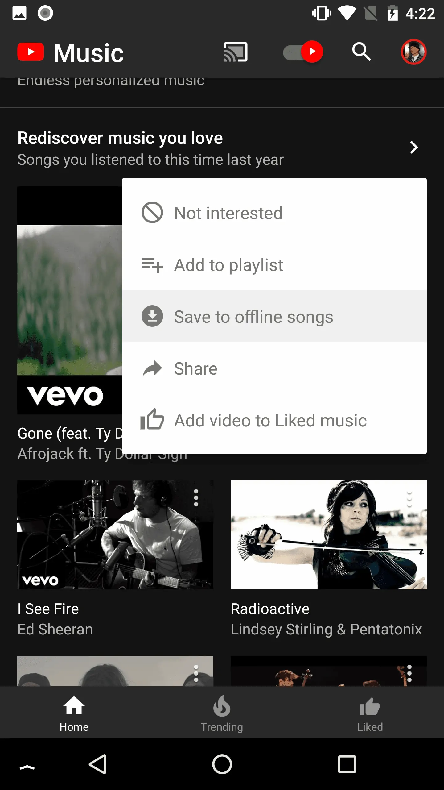 YouTube Music Offline Listening Android Police 1 1