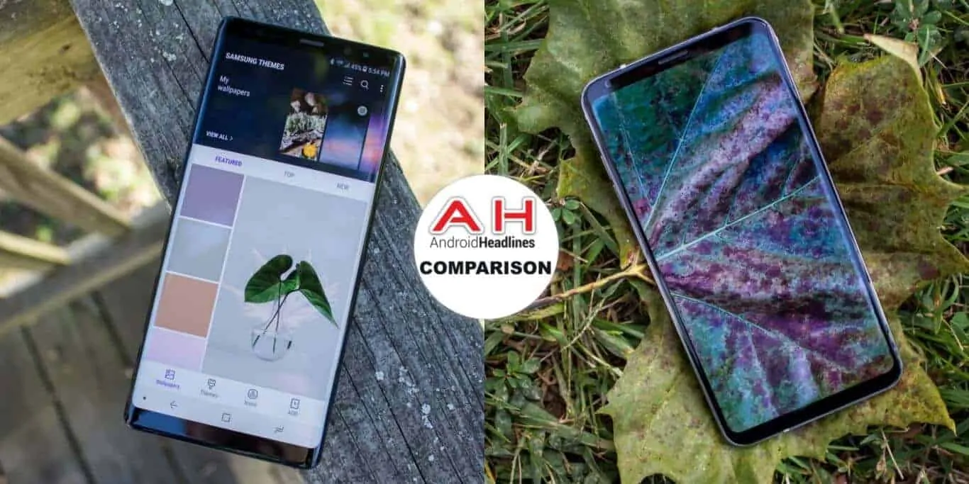 Featured image for Phone Comparisons: Samsung Galaxy Note 8 vs LG V30