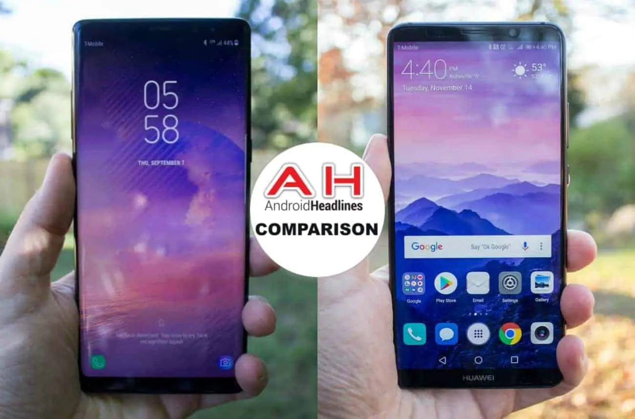 Featured image for Phone Comparisons: Samsung Galaxy Note 8 vs Huawei Mate 10 Pro