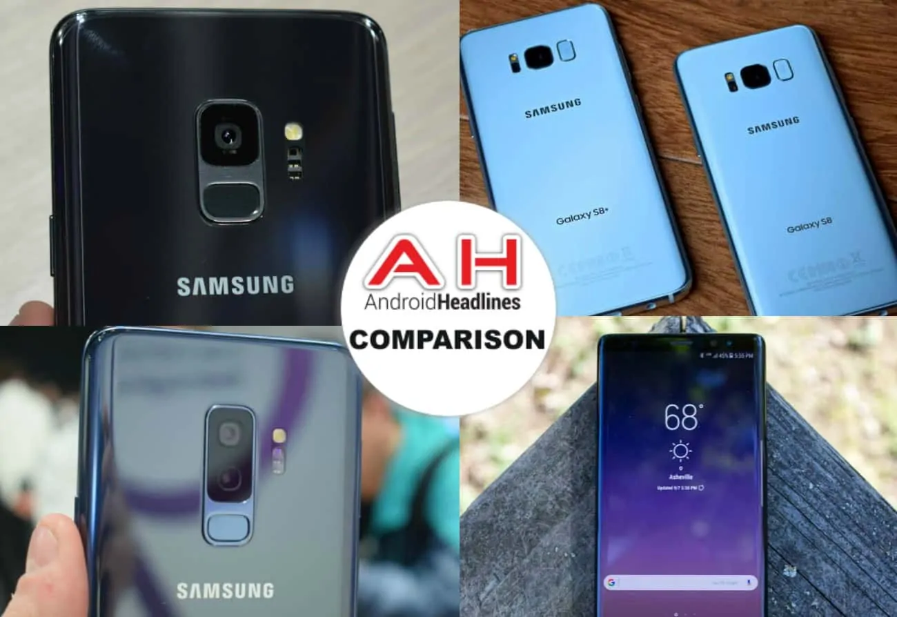 Featured image for Phone Comparison: Samsung Galaxy S9 vs S9 Plus vs S8 vs S8 Plus vs Note 8