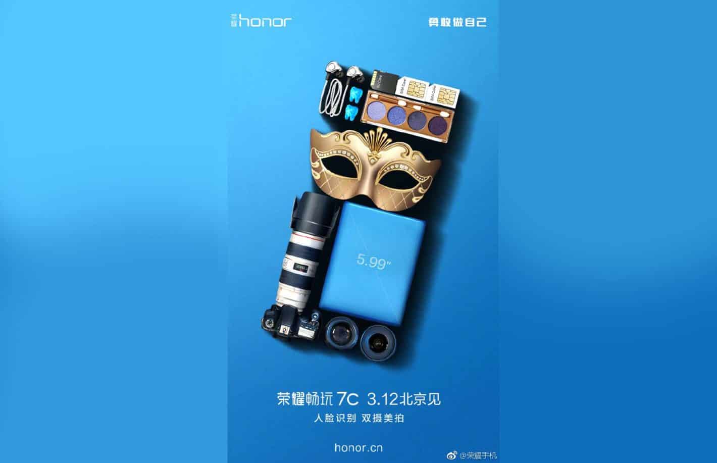 Featured image for Honor 7C Teased With Dual-Camera Setup, 5.99-Inch Display