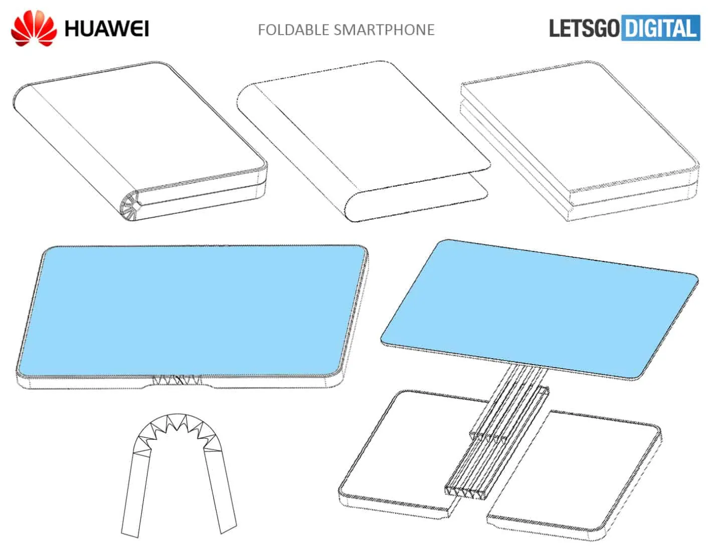 Featured image for Huawei Patents A Foldable Smartphone With Flexible Display