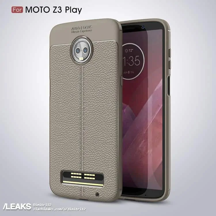 Featured image for Moto Z3 Play Shows Up In New Set Of Case Renders