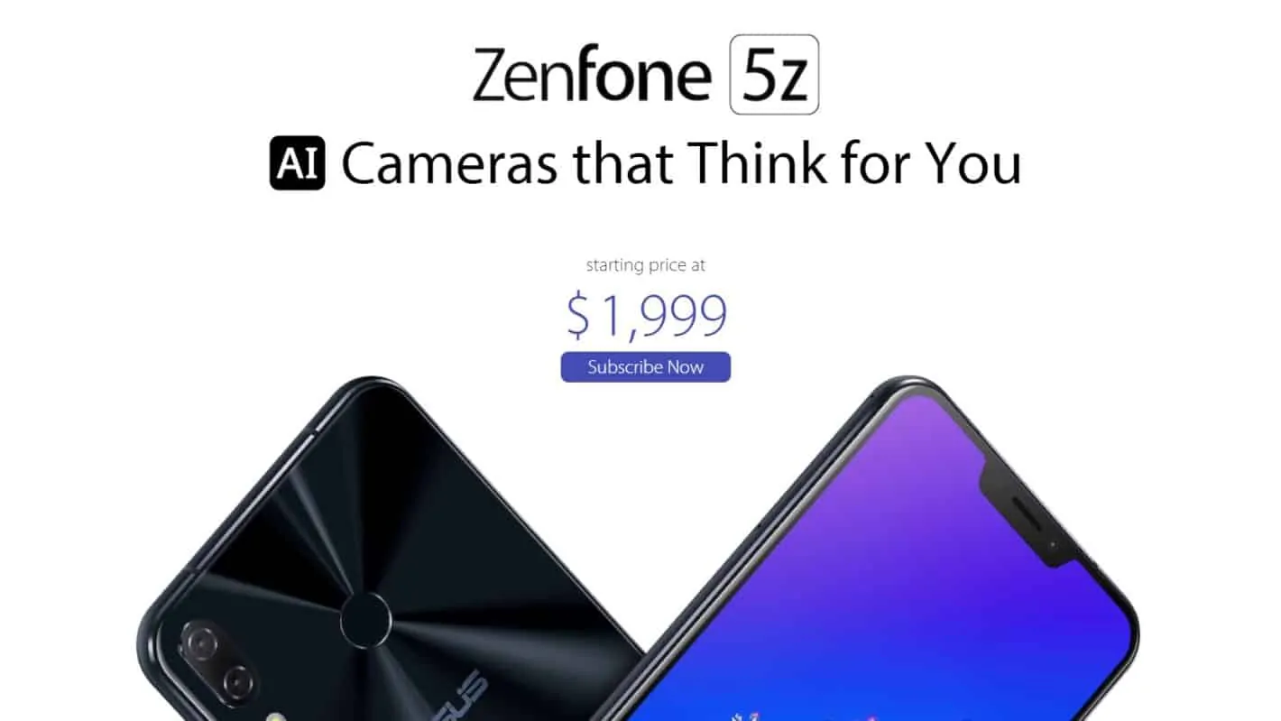 Featured image for ASUS Zenfone 5z Android Flagship Listed At $2,000 In The U.S.