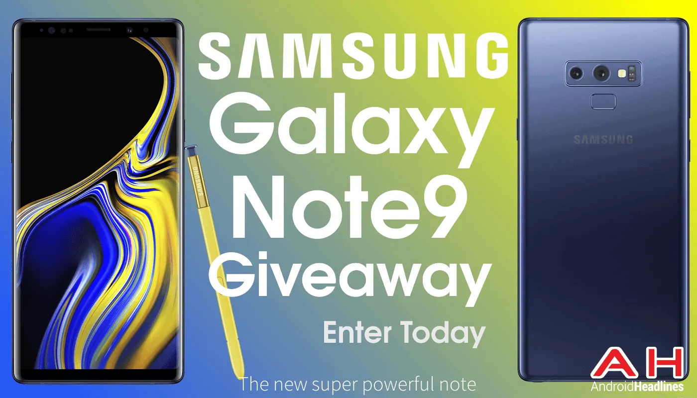 Featured image for Updated Winner Announced: Win A Samsung Galaxy Note 9 With AndroidHeadlines – USA Giveaway