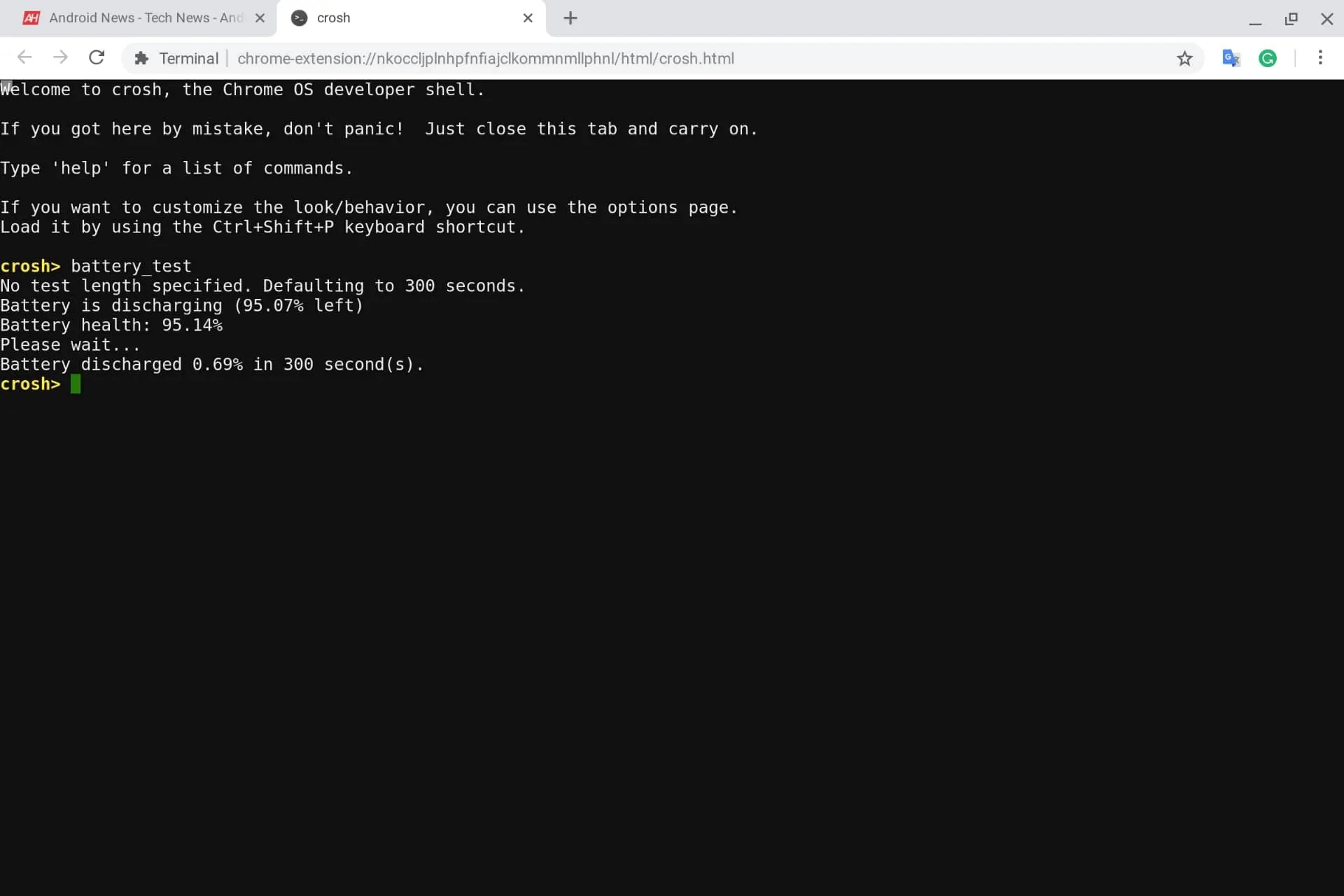 Chrome OS Battery Check Crosh 04