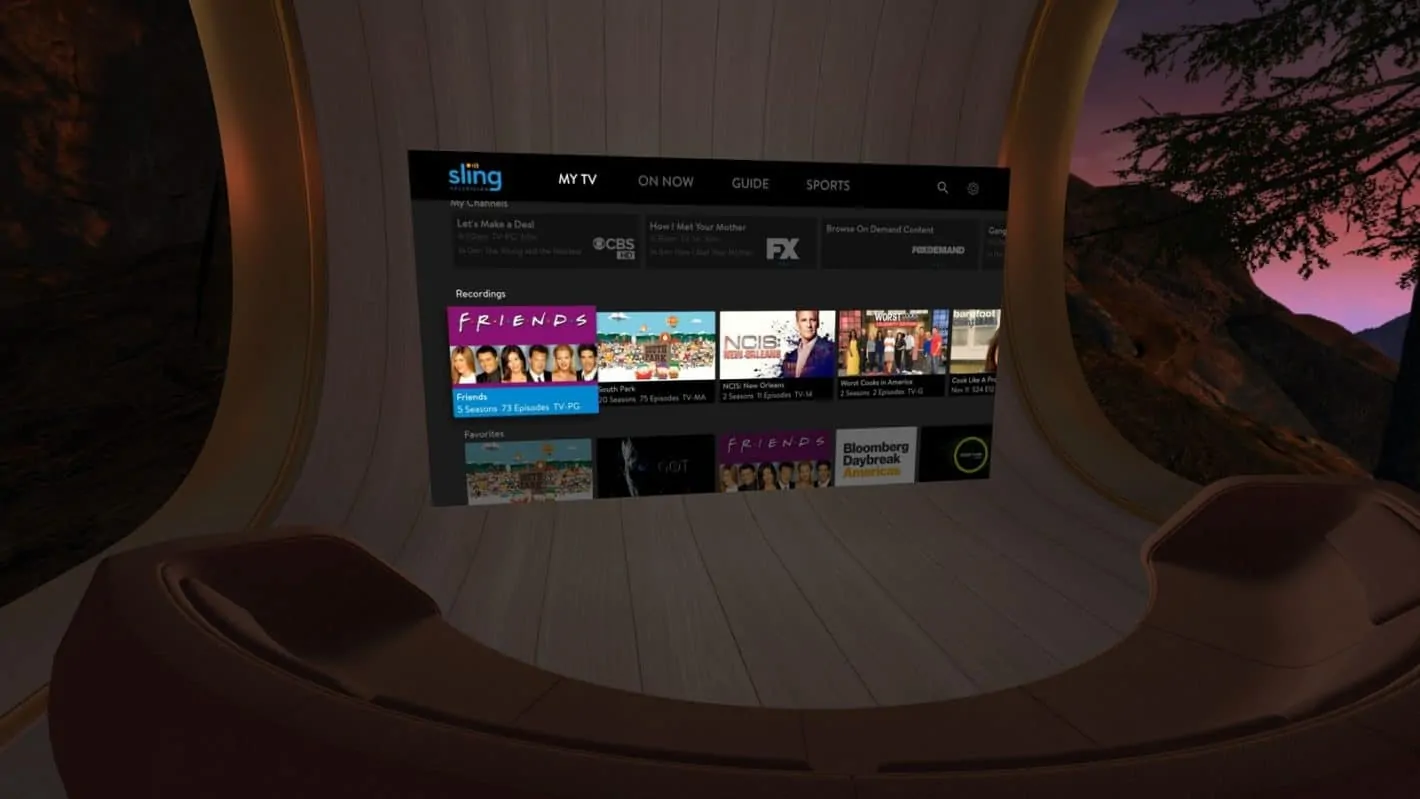 Featured image for You Can Now Actually Sling The TV With Live TV On Oculus Go