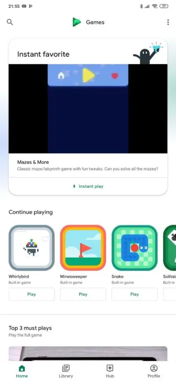 Google Play Games Redesign 1