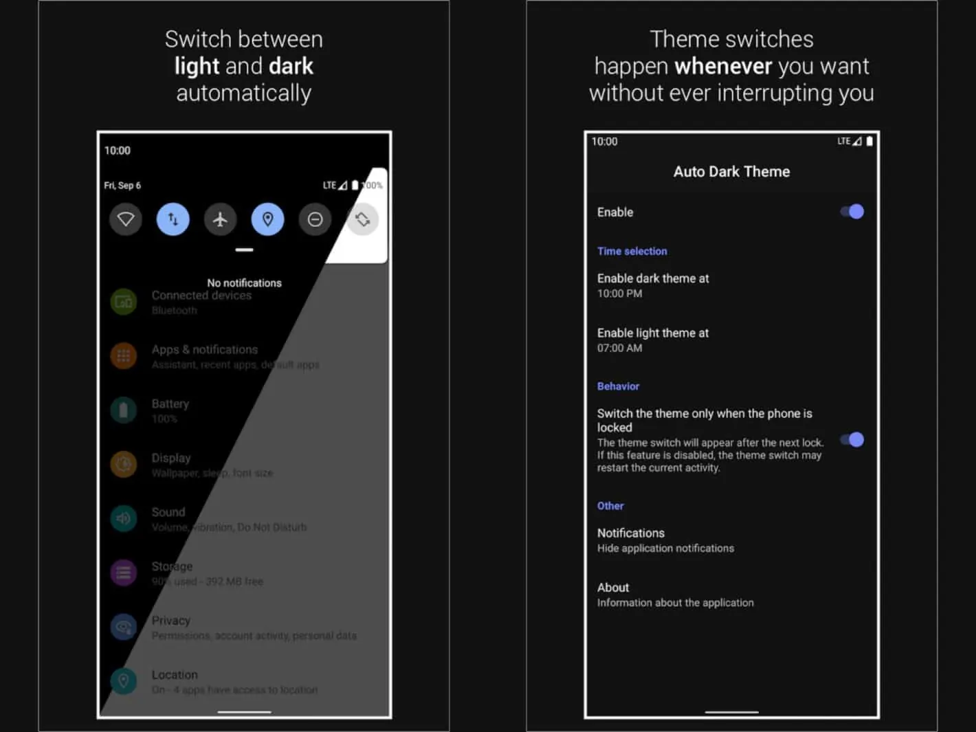 Featured image for 'Automatic Dark Theme For Android 10' App Hits The Google Play Store