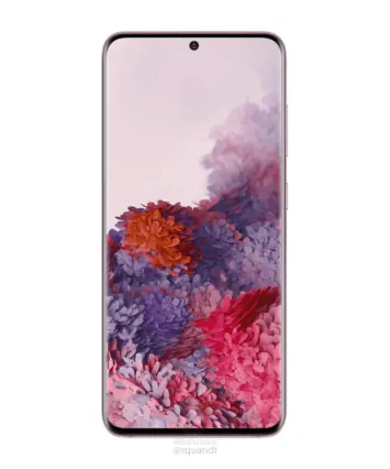 Samsung Galaxy S20 Cosmic Pink marketing image leak 1