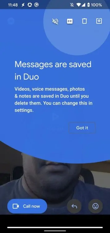 Google Duo 82 Save Messages