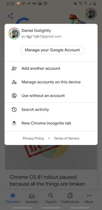 How to see manage google chrome data 08