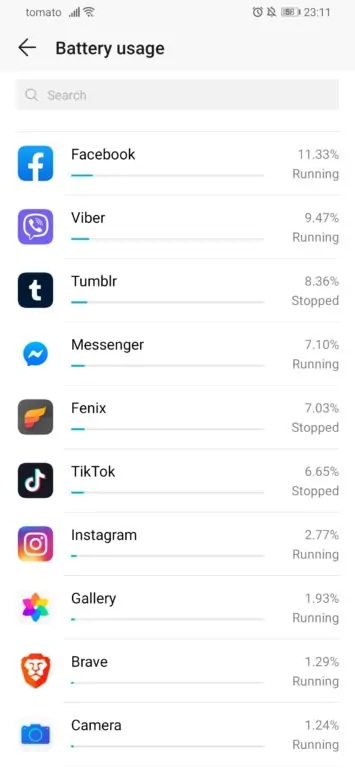 HONOR 9X Pro battery stats image 5