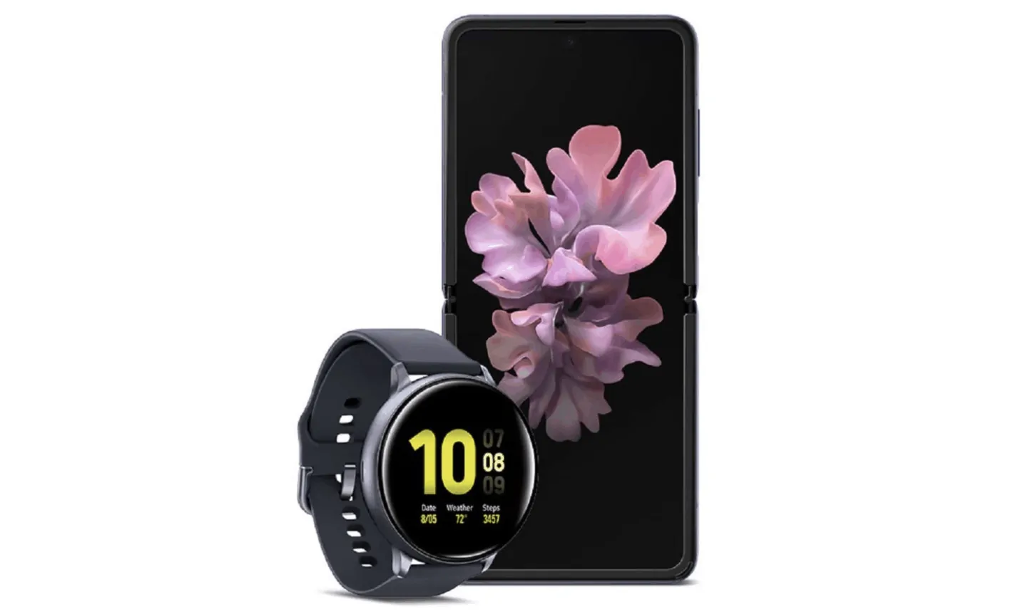 Featured image for The Samsung Galaxy Z Flip & Galaxy S20 Now Include A Free Galaxy Watch Active 2
